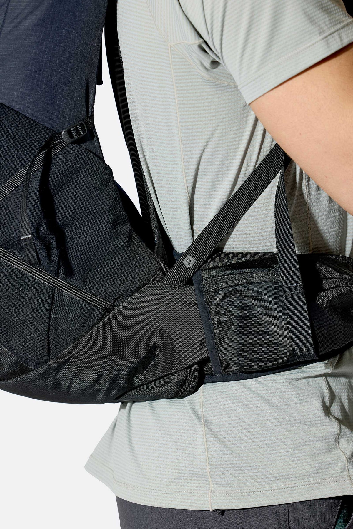 Rab Airox 30 Day Pack in Maya Blue/Black - Hipbelt Pocket Detail