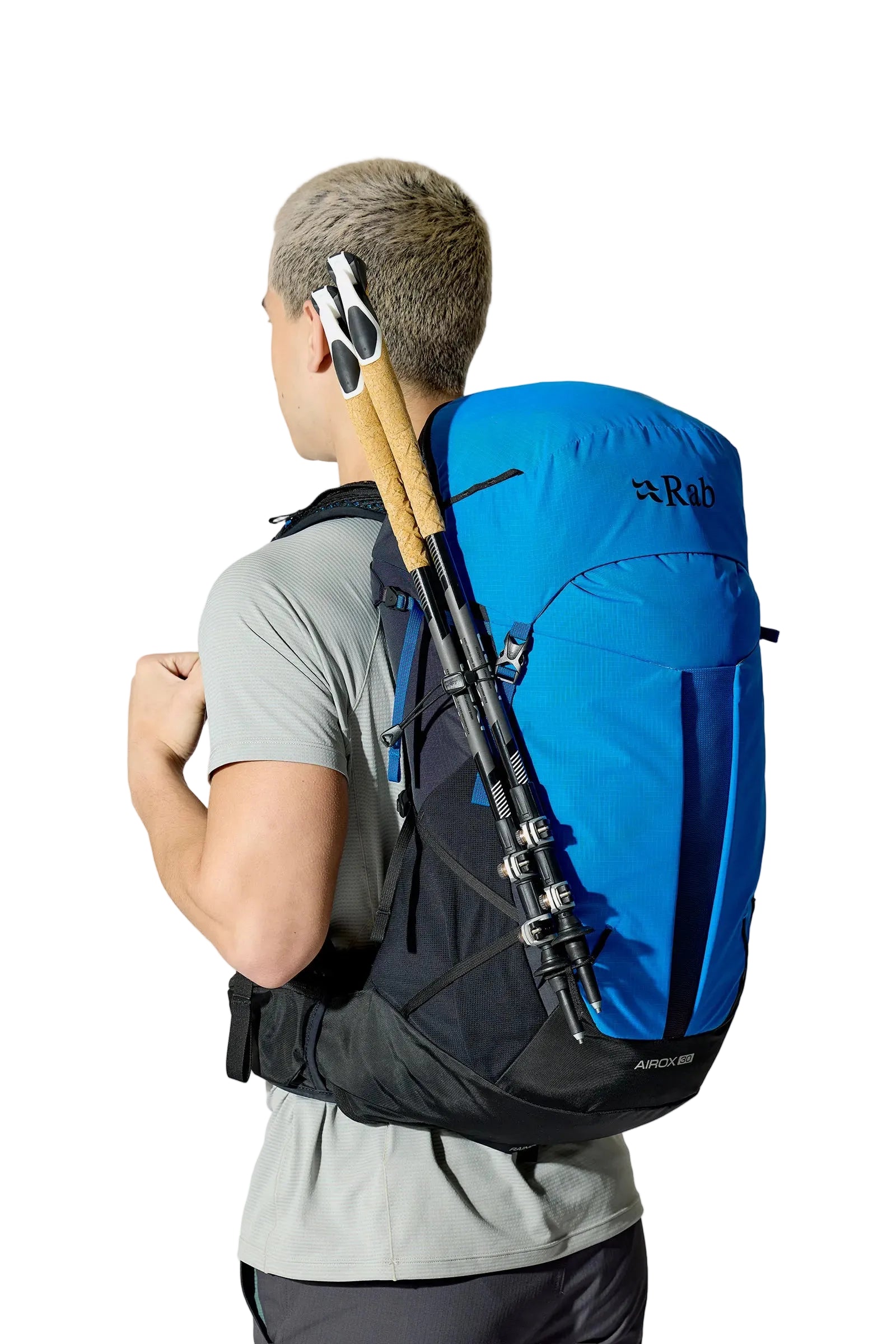 Rab Airox 30 Day Pack in Maya Blue/Black - Three Quarter Standalone