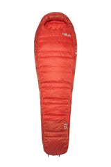 Rab Alpine Down Sleeping Bag (0°C/32F) in Dark Horizon/Tuscan Red - front