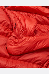Rab Alpine Down Sleeping Bag (-12°C/10F) in Dark Horizon/Tuscan Red - baffle fabric detail