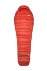 Rab Alpine Down Sleeping Bag (-12°C/10F) in Dark Horizon/Tuscan Red - front