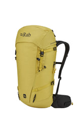 Rab Ascendor 35L Mountain Pack in Dark Pollen - Front View