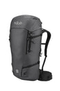 Rab Ascendor 45L Mountain Pack in Black - Front View
