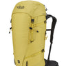 Rab Ascendor 45L Mountain Pack in Dark Pollen - Front View