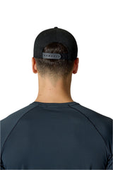 Rab Axion Badge Cap in Beluga - back, worn