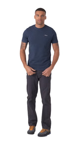 Rab Basecamp 3 Peaks Tee in Tempest Blue - Full Length