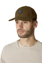 Rab Basecamp Badge Cap in Oak - front, worn