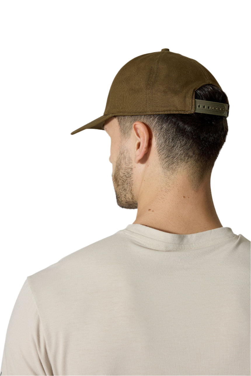 Rab Basecamp Badge Cap in Oak - side, worn