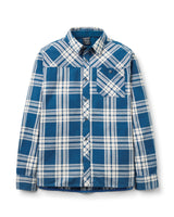 Rab Men's Boundary Brushed Cotton Shirt in Tempest Blue - front