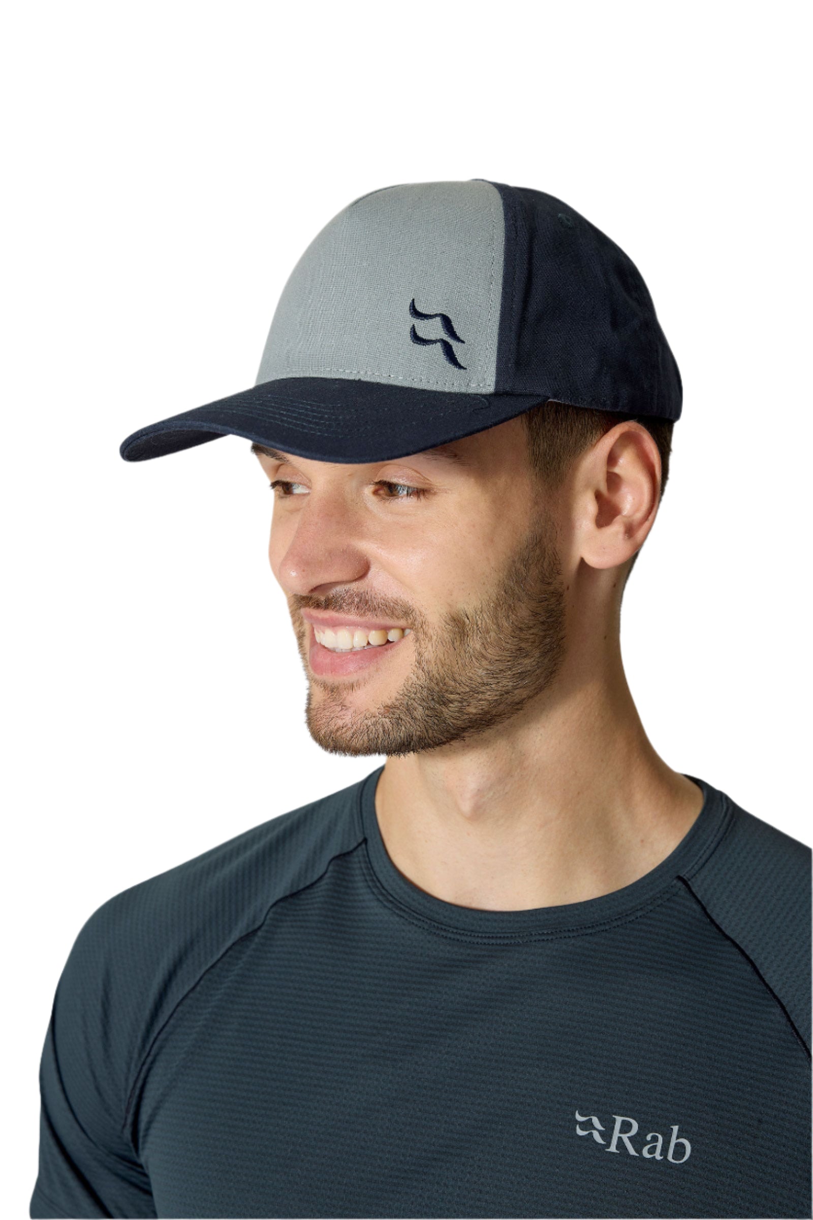 Rab Calet Embroidery Cap in Anthracite/Light Zinc - Side