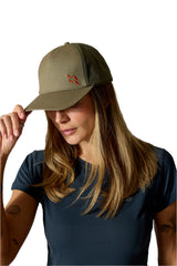 Rab Calet Embroidery Cap in Army/Light Khaki - Front