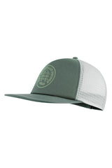 Rab Cirque Print Cap in Sage/Pewter - front