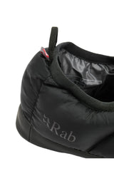 Rab Cirrus Hut Slipper in Black - heel pull tab detail