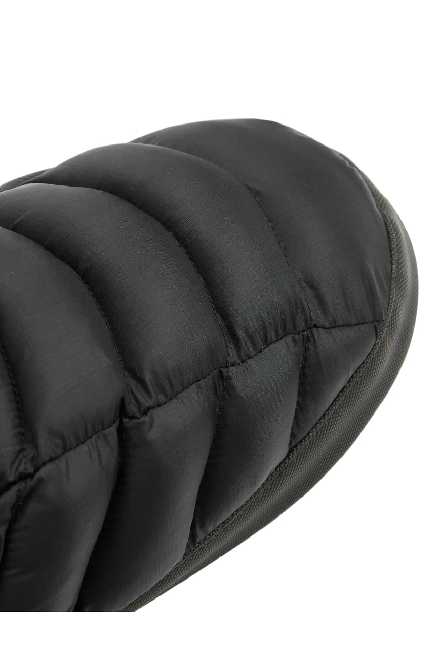 Rab Cirrus Hut Slipper in Black - quilting detail
