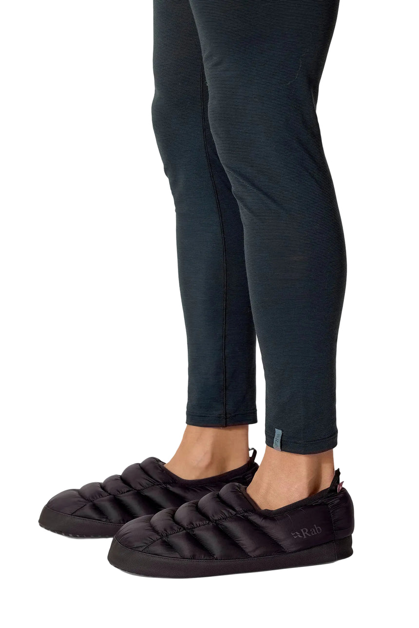 Rab Cirrus Hut Slipper in Black - worn, front