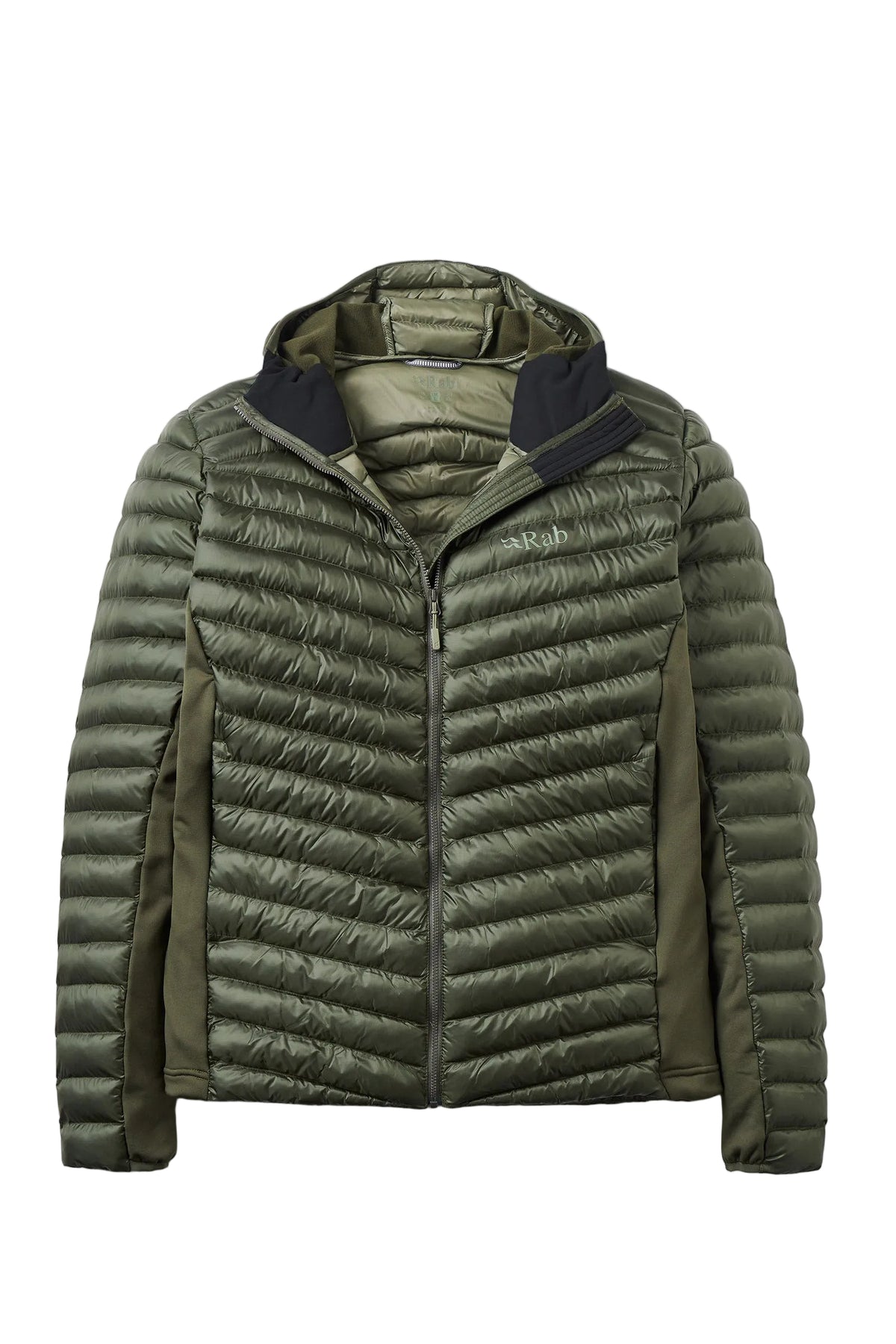 Rab Cirrus Flex Insulated Hooded Jacket in Army - front