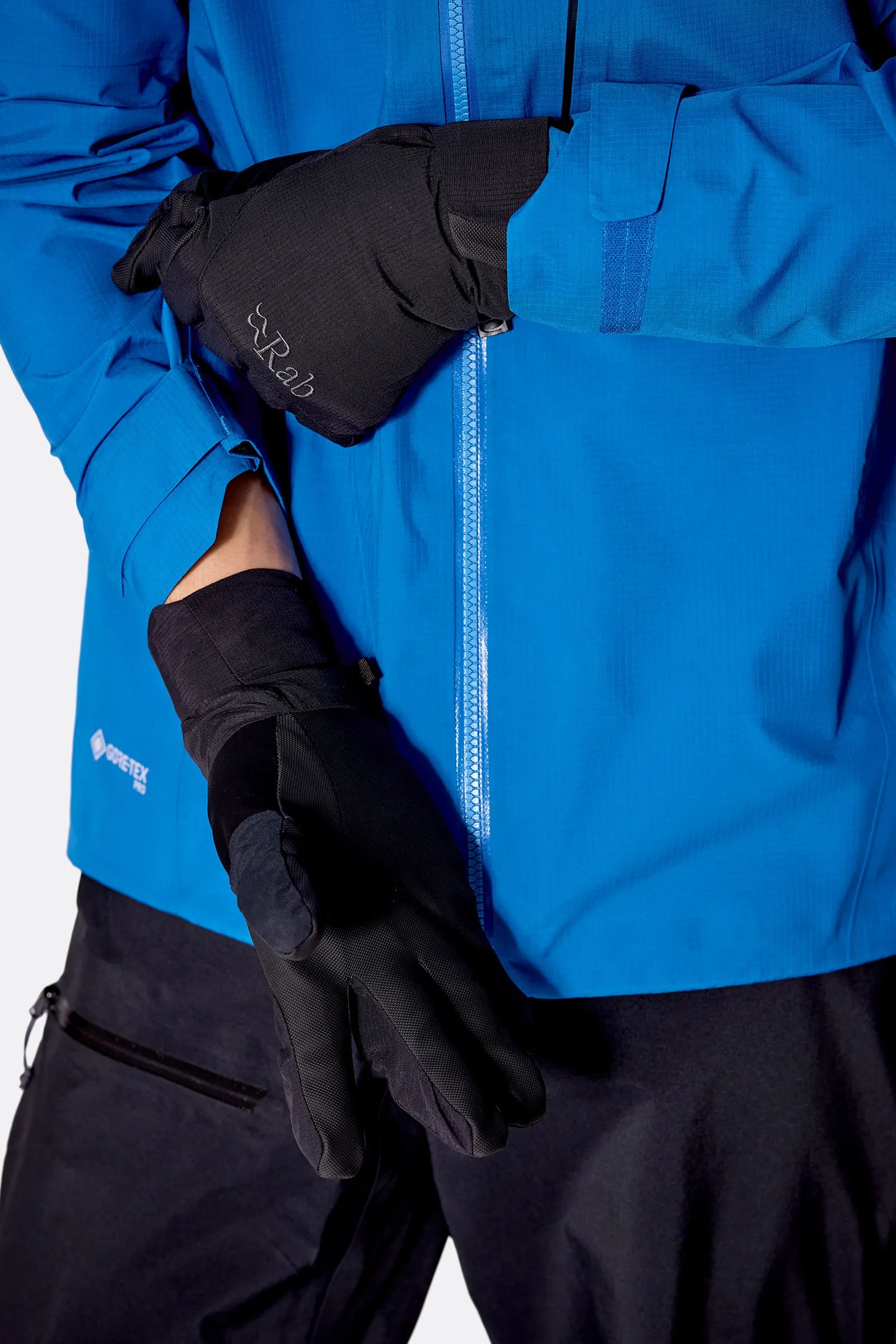 Rab Cresta GORE-TEX Gloves in Black - Worn Pocket Detail