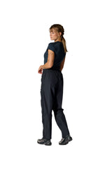 Rab Women's Downpour Waterproof Pants in Black - worn, back