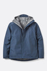 Rab Downpour Waterproof Jacket in Galaxy Blue - front