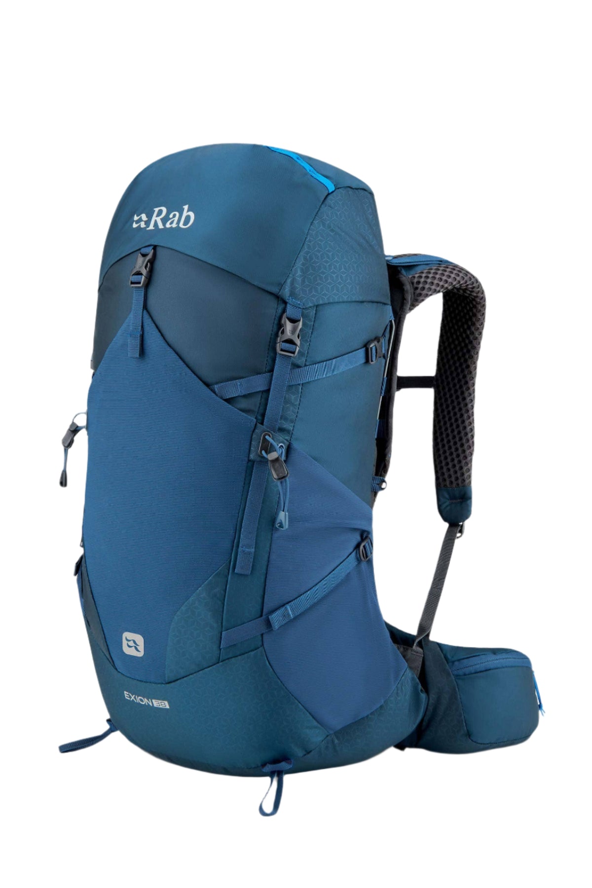 Rab Exion 38L Hiking Pack in Tempest Blue - Front View