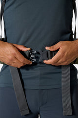 Rab Exion 48L Hiking Pack in Army - Hipbelt Buckle Detail