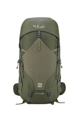 Rab Exion 48L Hiking Pack in Army - Side View