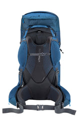 Rab Exion 65L Hiking Pack in Tempest Blue - Back View
