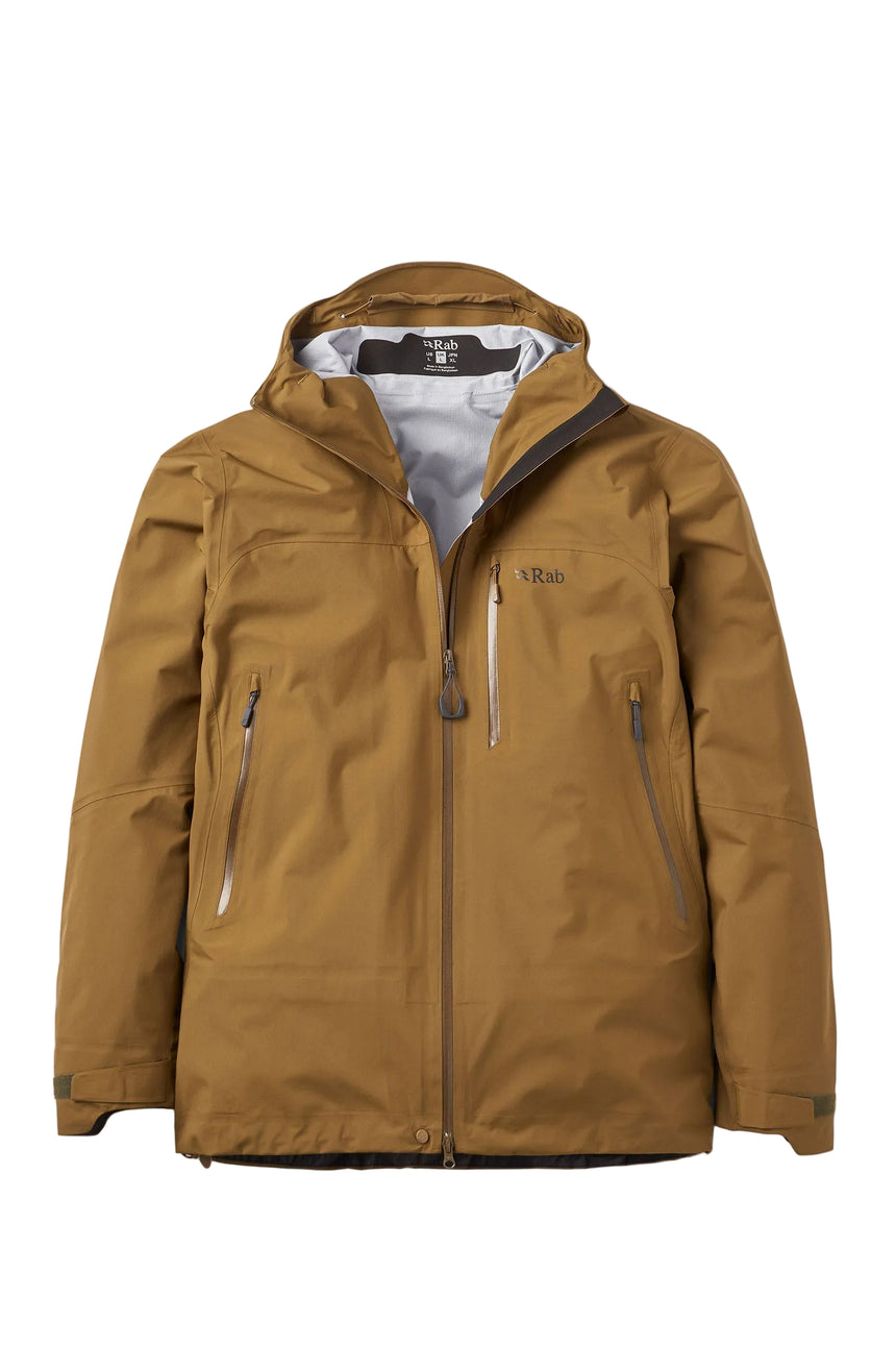 Rab Firewall Mountain Waterproof Jacket in Oak - front