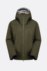 Rab Firewall Mountain Waterproof Jacket in Olive - front