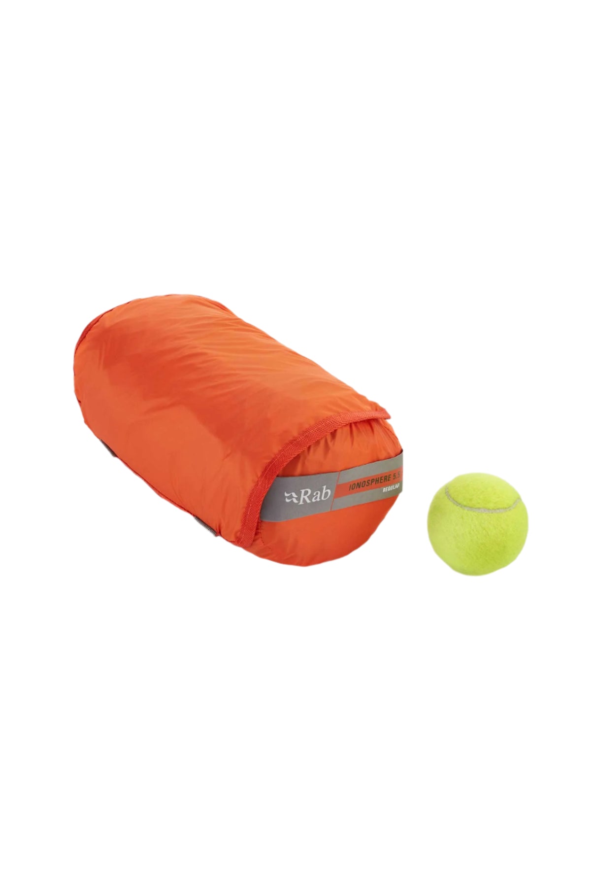 Rab Ionosphere 5.5 Sleep Pad in Firecracker - packed