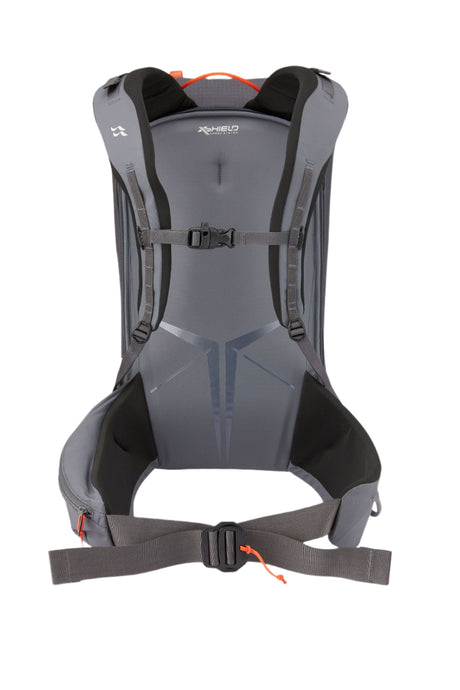 Rab Khroma 22L Ski Pack in Pewter - Back View