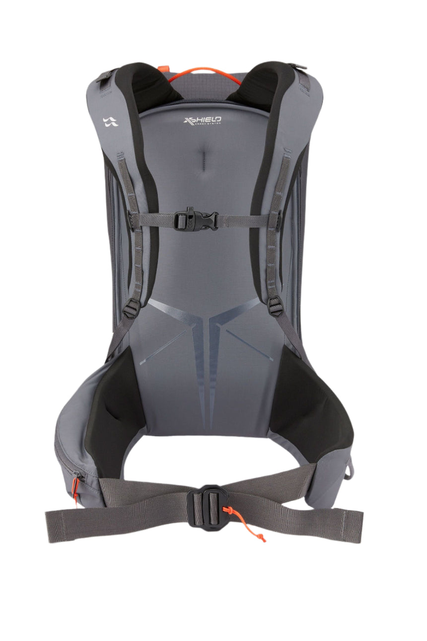 Rab Khroma 22L Ski Pack in Pewter - Back View