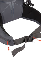 Rab Khroma 30L Ski Pack in Pewter - Hip Belt Buckle Detail