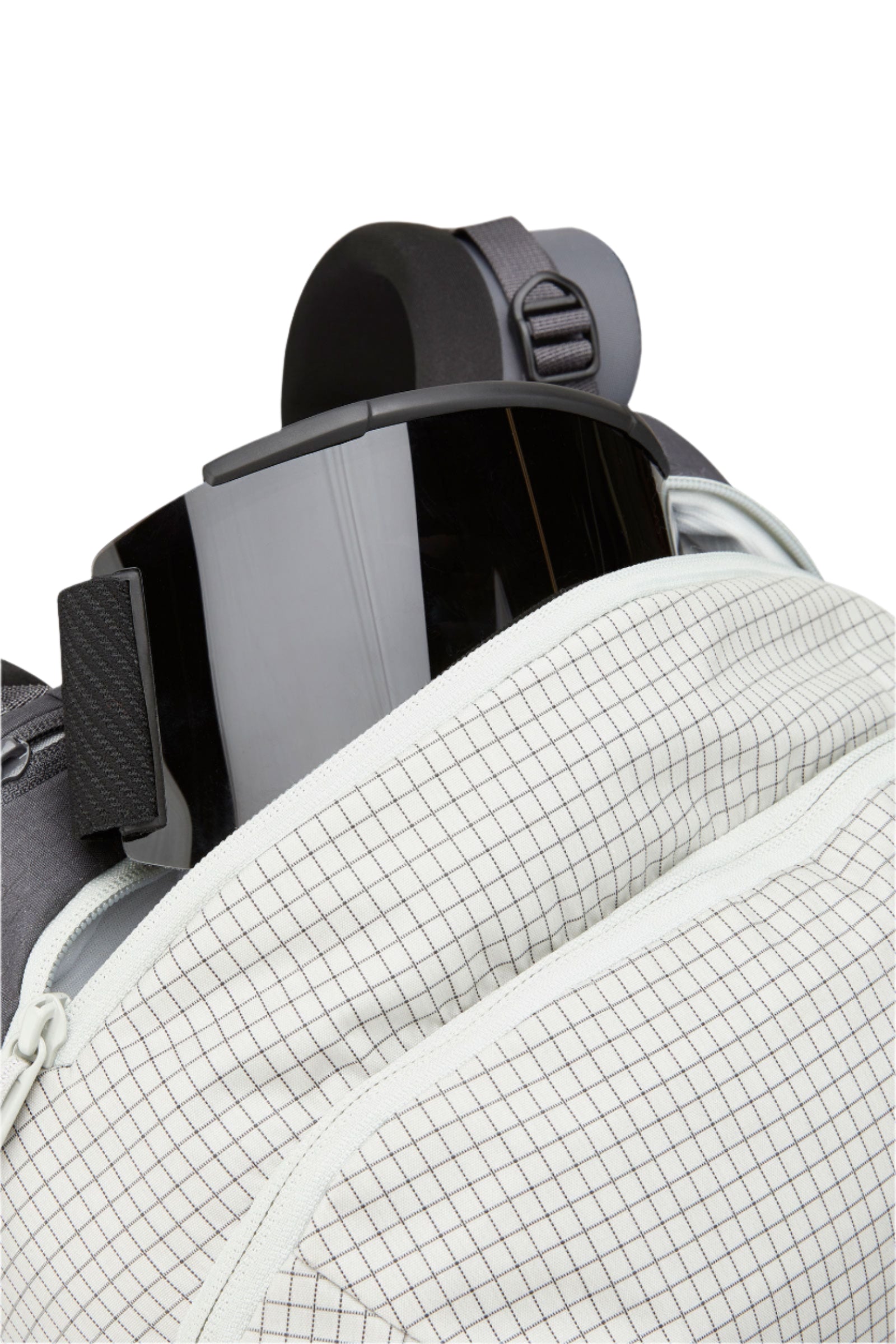 Rab Khroma 30L Ski Pack in Pewter - Ice Axe Attachment Detail