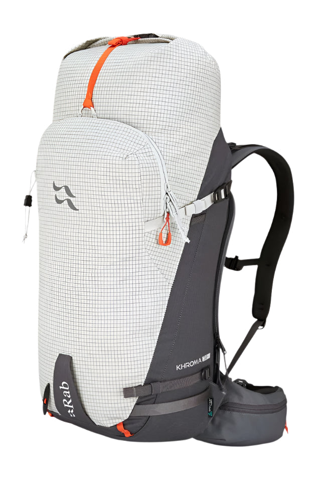 Rab Khroma 38L Ski Pack in Pewter - Front View
