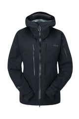 Rab Women's Khroma Kinetic Waterproof Ski Jacket in Black - front