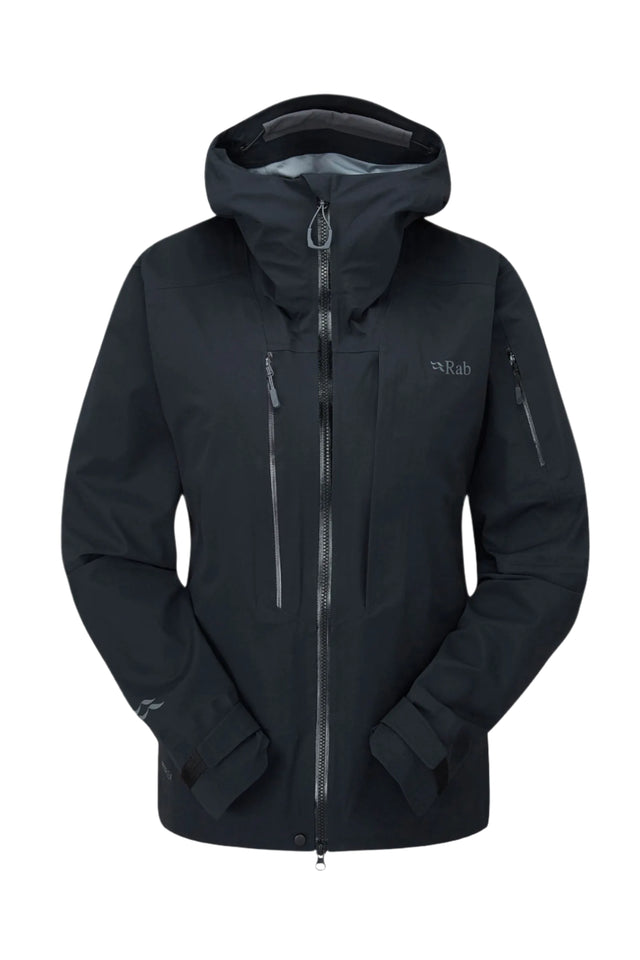 Rab Women's Khroma Kinetic Waterproof Ski Jacket in Black - front