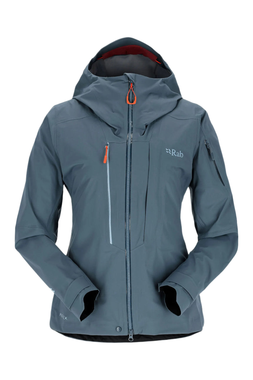 Rab Women's Khroma Kinetic Waterproof Ski Jacket in Orion Blue - front