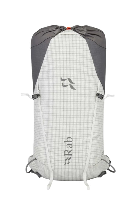 Rab Latok 20L Mountain Pack in Pewter/Graphene - Back View
