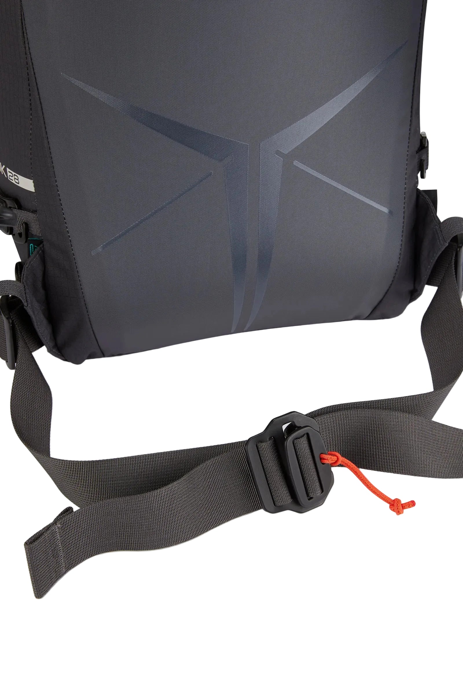 Rab Latok 28L Mountain Pack in Pewter - Hipbelt Buckle Detail