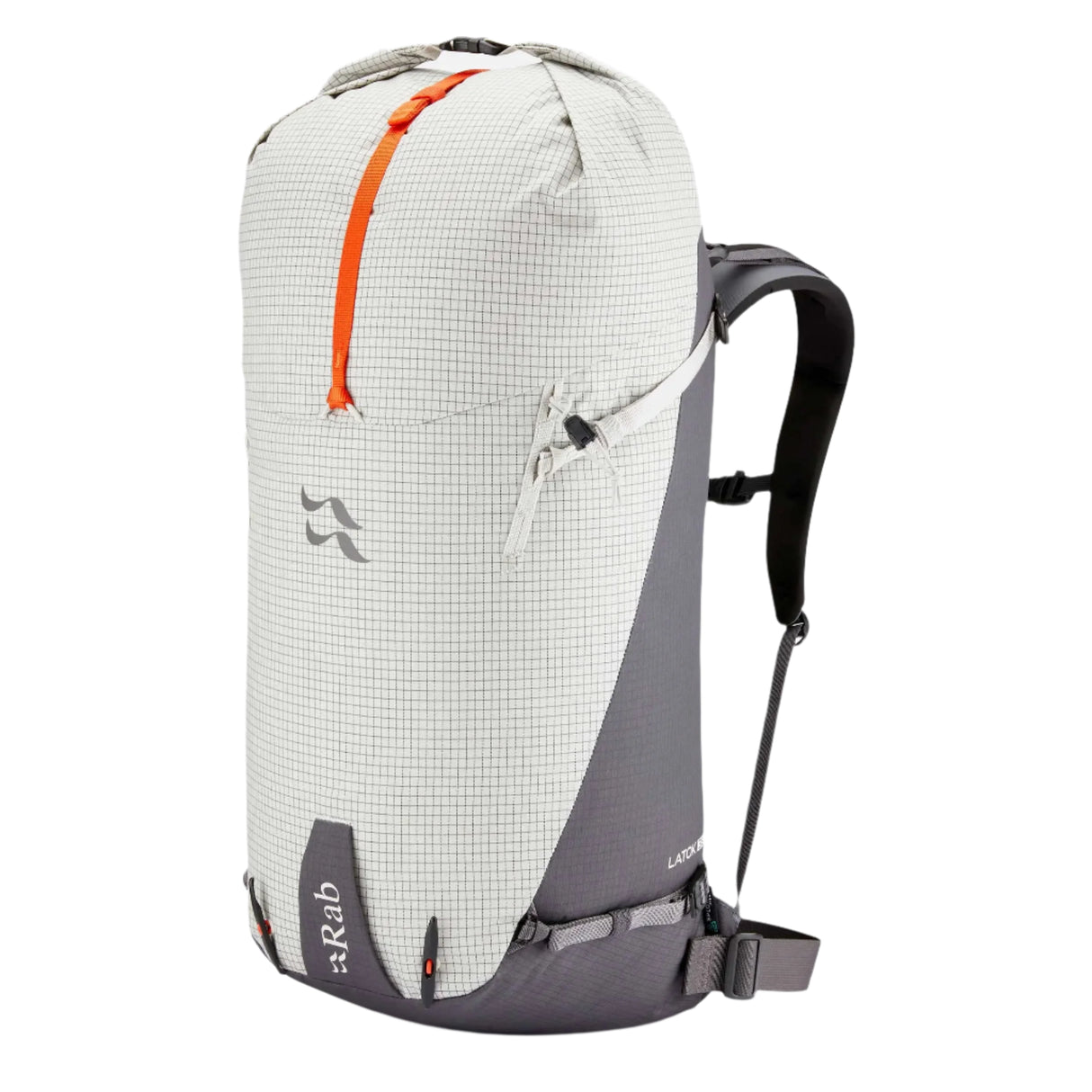 Rab Latok 38L Mountain Pack in Pewter - Front View