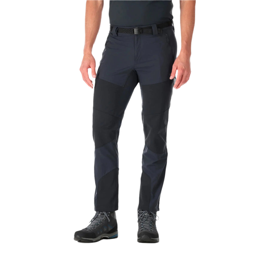 Rab Magma Light Pants in Beluga - Worn, Front