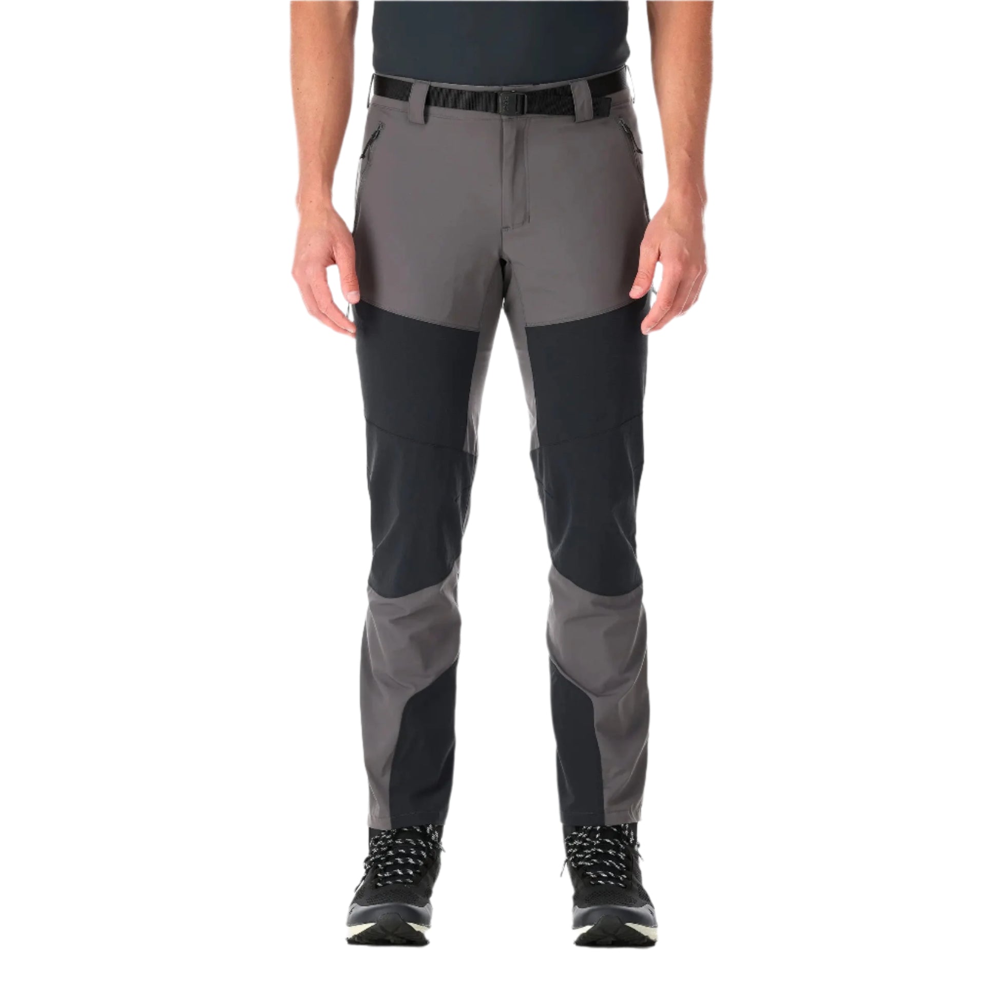 Rab Magma Light Pants in Graphene - Worn, Front