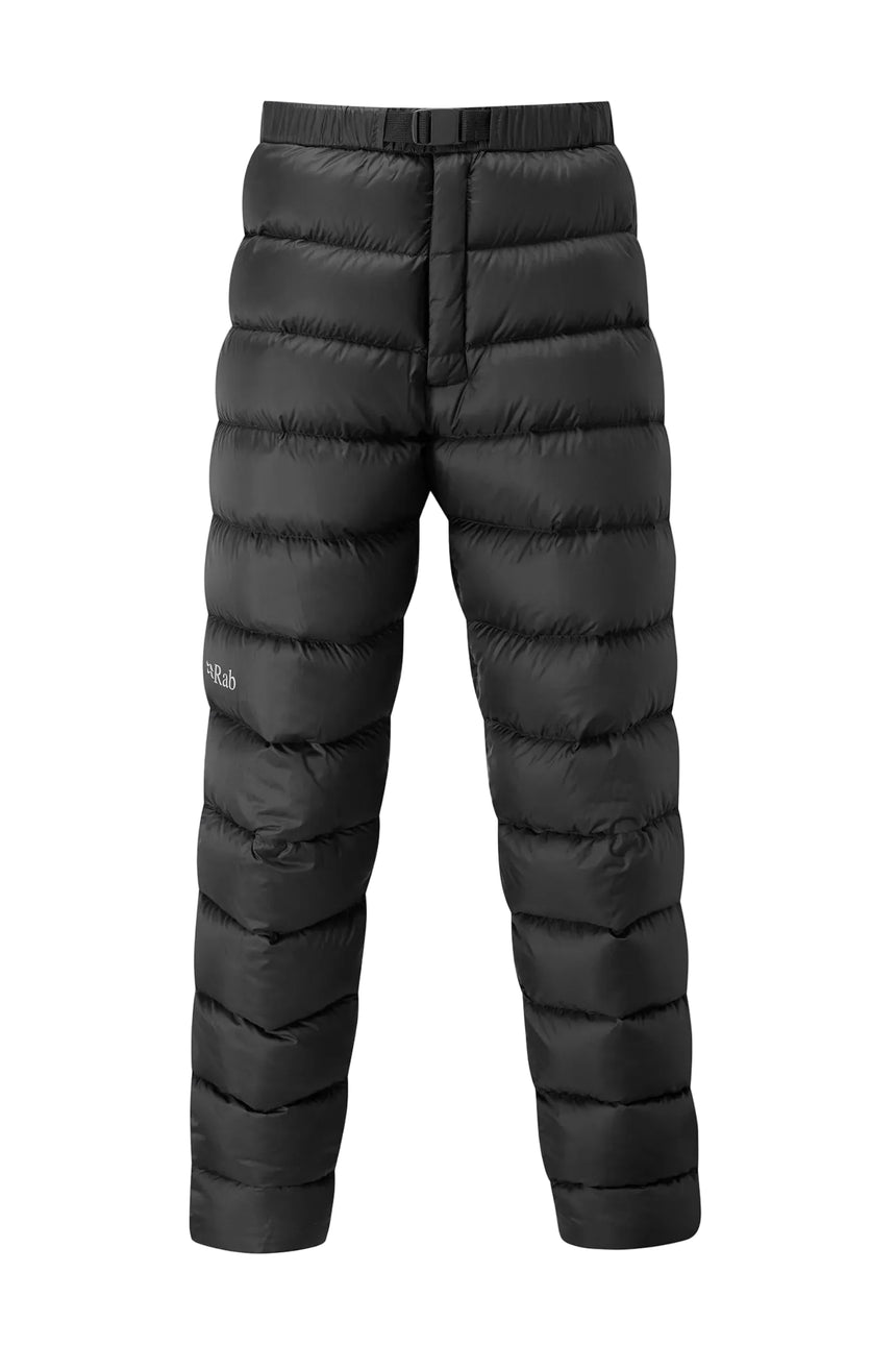 Rab Men's Argon Down Pants in Black - Front View
