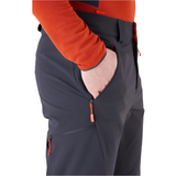 Rab Men's Ascendor AS Climbing Softshell Pants in Ebony - side