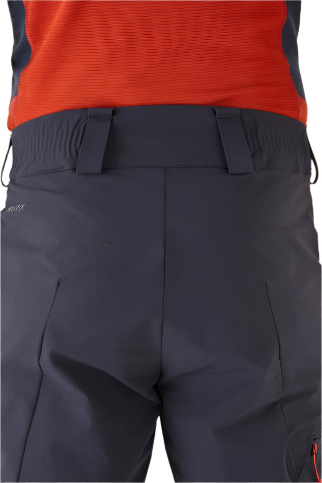 Rab Men's Ascendor AS Climbing Softshell Pants in Ebony - waistband detail