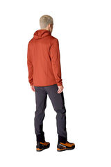 Rab Men's Ascendor Hoody in Tuscan Red - worn, back