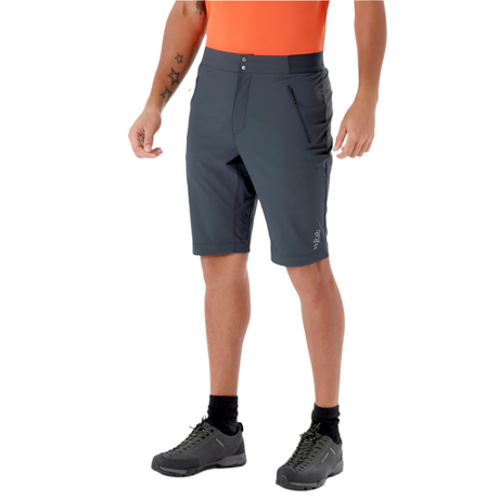 Rab Men's Ascendor Light Shorts in Beluga - Worn