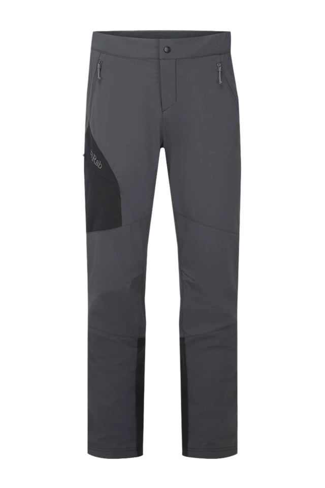 Rab Men's Ascendor Pants in Anthracite - front
