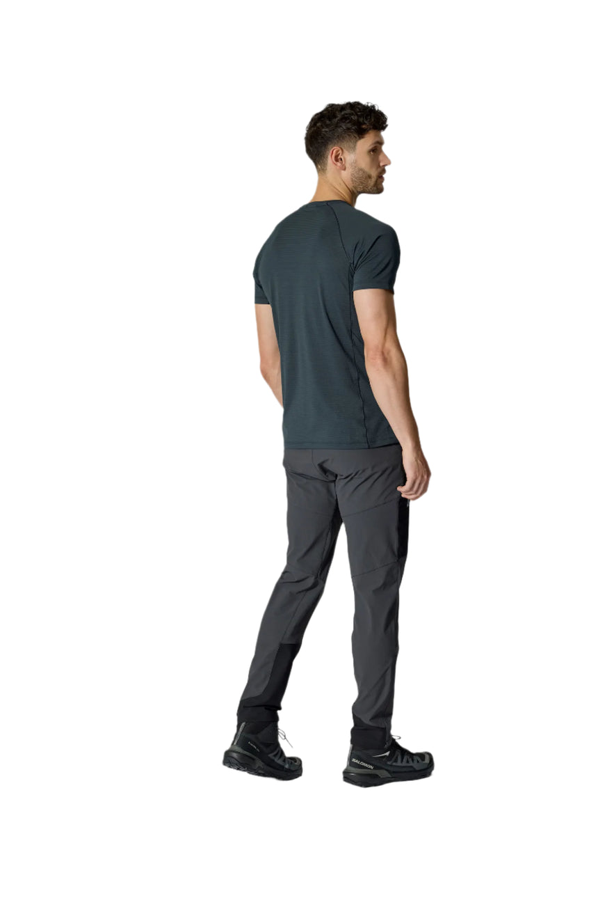 Rab Men's Ascendor Pants in Anthracite - three-quarter, walking
